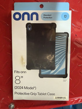 onn Protective Grip Case w/ Drop Protection for onn 8in (2024) Black picture
