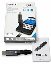 PNY 64GB Duo Link Lightning to USB 3.0 OTG Flash Drive for iPhone iPad iOS picture