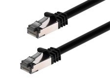 Monoprice Cat8 26AWG S/FTP Ethernet Network Cable - 30ft - Black, 2GHz, 40Gbps picture