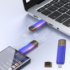 64GB 2‑in‑1 USB 3.0 Flash Drive Type‑C Thumb Drive For Phone PC Laptop Lot picture