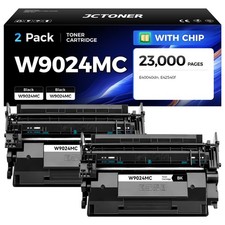 W9024MC Black Toner Cartridge 2-Pack with Chip High Yield Replacement for HP ... picture