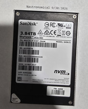 SANDISK SDLC2LLR-038T-3NAW 3.84TB SXSLCL 2.5 SKYHAWK PCIE NVMe SSD, LOW HOURS picture