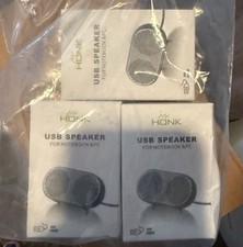 3 Pack USB Mini Speakers HK-5002 for Laptop Desktop PC Plug & Play NIP picture