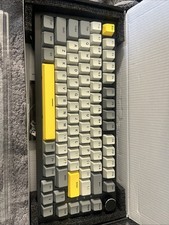 A-Jazz x NACODEX AK820 Mechanical RGB Wired Keyboard Gray Yellow picture