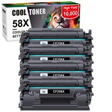 4PK CF258X Toner Cartridge For HP 58X LaserJet Pro M404dn M404 M428dw [No Chip] picture