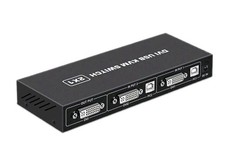 2 in1 DVI KVM Switch 4K 60Hz Two Computers Shared USB Keyboard Mouse Printer picture