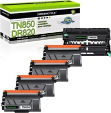 4PC TN850 Toner & 1PK DR820 Drum Unit Set For Brother HL-L6200DW MFC-L5800DW picture