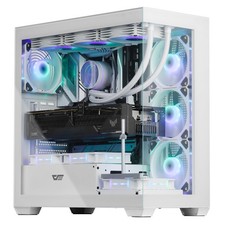darkFlash ATX Mid-Tower PC Case, Pre-Install 4 PWM ARGB Fans Computer Case, F... picture