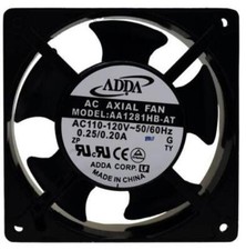 ADDA AA1281HB-AT 120x120x38.5MM AC Axial Cabinet Cooling Fan 110/120V 0.25/0.21A picture