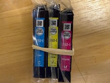 Epson 252 Ink Cartridge CMY Set of 3 INITIAL NEW OEM Sealed 252i WF 3640 3620 picture