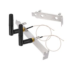 Mini PCIe Dual-Band Antenna Kit 2.4/5GHz + 8in Cables & Brackets (6-Pack) picture