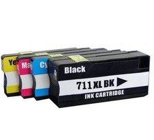 4pk Compatible HP 711XL 711 BCMY Ink Cartridges for Designjet T120 T520 picture