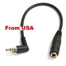 2PCS 3Ft.  90degree 3.5mm Male to Female Stereo Audio Cable Audio Cord Extension picture