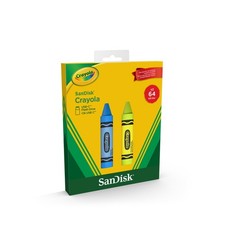Sandisk Crayola 64GB USB-C Flash Drive, 2pk Cerulean Blue and Electric Lime, picture