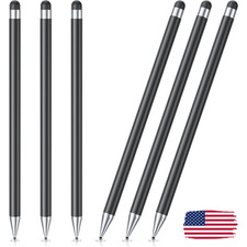 Stylus Pen for Touchscreen, 6 PCS Pencil 2-in-1 High Precision Black picture