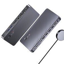 KVM Switch for USB-C - Two 4K Monitors for Desktop/Laptop - 1:12 Remote Switch picture