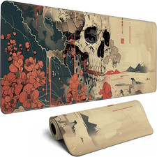 Skull Mouse Pad Japanese Ukiyo-E Mouse Pad XL Anime Big Mouse Pads for Desk Larg picture