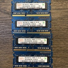 Lot of (14)  2GB PC3- Laptop Memory Samsung Hynix Crucial Micron - see pics picture