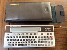 Sharp PC-1500A Pocket Computer CE-160 Program Module & Leather case picture