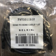 Belkin HDMI to HDMI Audio/Video Cable 12 ft. Black F8V3311B12 picture
