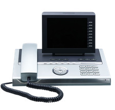 New - Unify Siemens OpenStage 80 HFA Silver Blue OVP - S30250-F600-C103 picture