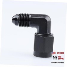 -3 AN Female to -3 AN Male 90 Degree Fitting Black 3AN Black - 90 Degree picture