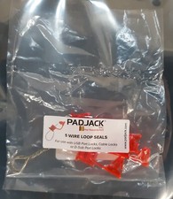 (5-Pack) PadJack Wire Loop Seals for use w/ USB/Cable Port Locks NEW *SEALED* picture