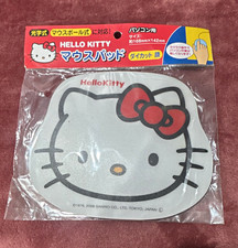 Hello Kitty Die-Cut Face Mouse Pad Non-Slip White/Red/Black 168x142mm picture
