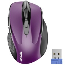 TECKNET Wireless Mouse, 2.4G Ergonomic Optical Mouse, Computer Mouse for Laptop, picture