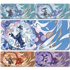 Genshin Impact XXL Gaming Mouse Pad Furina Raiden Wanderer Desk Mat picture