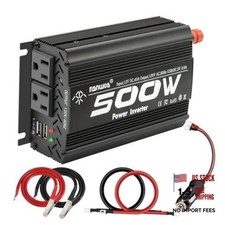 Watt Power Inverter car Inverter RateW / Peak 1000W DC12V to AC 110V RV 500 picture