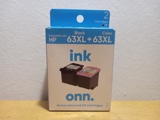 onn Brand Ink Cartridges, HP 63XL Black & 63XL Tri-Color picture