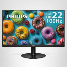 PHILIPS 22 Inch Thin Full HD (1920 x 1080) Monitor 100Hz Refresh Rate 221V8LB picture