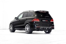 Cars brabus 700 w166 mercedes gle suv black modified Desk Mat Stitched picture