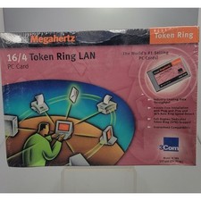 3Com Megaherts 16/4 Token Ring LAN PCMCIA Card Model 3C389. Vintage  picture