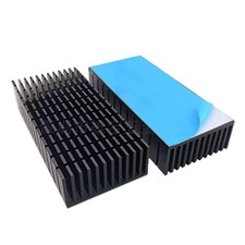 Easycargo 2pcs 40mm Heatsink Kit 100mmx40mmx20mm + 3M8810 Thermal Black picture