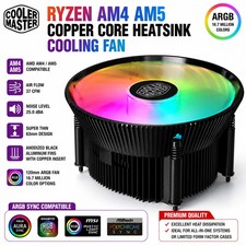 Cooler Master ARGB Fan for AM4 AM5 Ryzen 120mm CPU Cooler Copper Core Heatsink picture
