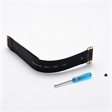 M.2 NVMe PCIe 4.0 to OCuLink SFF-8611 Adapter Board Cut for 60mm 64Gbps FPC 15 picture