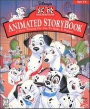 Disneys 101 Dalmations Animated Storybook PC MAC CD learn read puppies dogs game picture