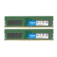 Crucial 32GB (2X 16GB ) DDR4 2666MHz PC4-21300 UDIMM Memory Ram CT16G4DFD8266 picture