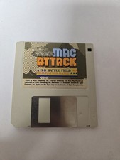 Vintage 1984 MAC ATTACK 3-D Battle Field Simulation Game 3.5” Floppy Disk picture