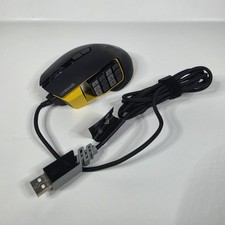 Corsair Scimitar RGB Gaming Mouse Wired Black & Yellow Lights Up picture
