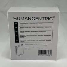 Humancentric Adjustable Wide Small Component Wall Mount, Black 10x10x2.9