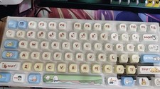 Chiikawa Hachiware moa Keycaps 116 Keys PBT Key Cap for Mechanical Keyboard picture