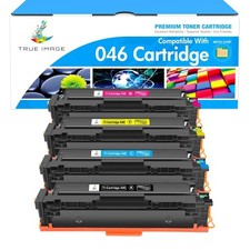 TRUE IMAGE 046 Toner Cartridge Set 046H MF733cdw For Canon 046 CRG-046 4 Pack picture