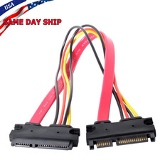 1x SATA 7+15pin Male to Female Extension Cable, HDD Data & Power Combo Extender picture