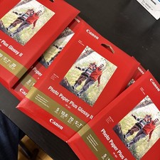 LOT OF 5 Canon Photo Paper Plus Glossy II 5