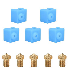 5 PCS Nozzles and Silicone Socks for Anycubic Mega, Kobra, 3D Printer Parts 5PCS picture