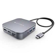 HYPERDRIVE THUNDERBOLT 3 MOBILE DUAL MONITOR THUNDERBOLT DOCK - 4K60HZ - GREY picture