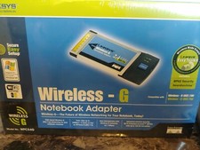 Linksys Wireless - G 2.4GHz Notebook Adapter WPC54G - New Sealed Box picture